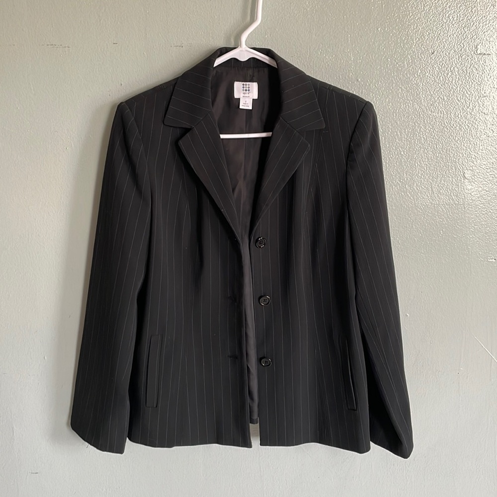 Bland and blue pinstripes pant suit FREE CAMISOLE